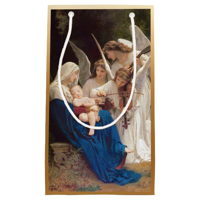 Petit Sac Cadeau Chanson des Anges Noël (Devant)