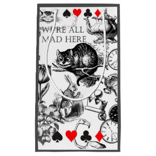 Petit Sac Cadeau Chat de Cheshire classique alice au pays des merve
