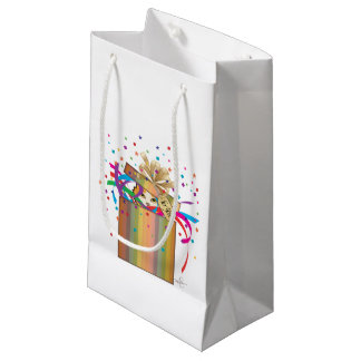 Petit Sac Cadeau Chat Peek-a-Boo dans une boîte
