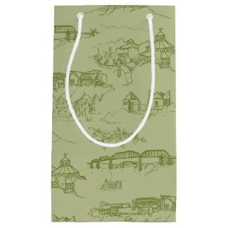 Petit Sac Cadeau Chattanooga Toile Vert