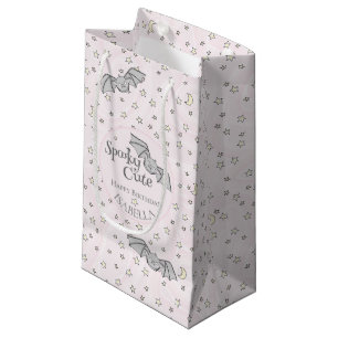 Petit Sac Cadeau Chauves-souris roses Éffrayant