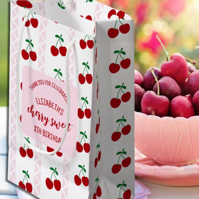 Petit Sac Cadeau Cherry Sweet Anniversaire (Créateur téléchargé)