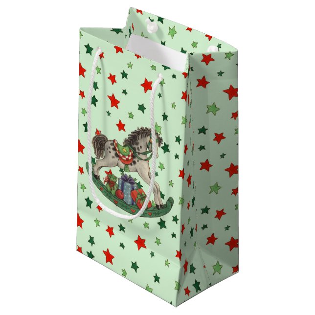Petit Sac Cadeau Cheval (Devant Angle)