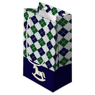 Petit Sac Cadeau Cheval à bascule Prépa Argyle 1er Anniversaire