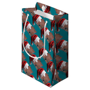 Petit Sac Cadeau Cheval de Noël