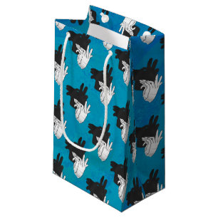Petit Sac Cadeau Chèvre Billy Ombre sur Bleu