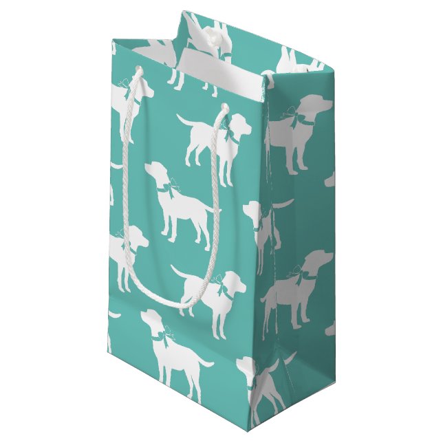 Petit Sac Cadeau Chien du Labrador du Black Lab (Devant Angle)