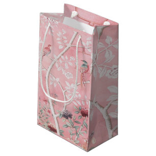 Petit Sac Cadeau Chinoiserie rose