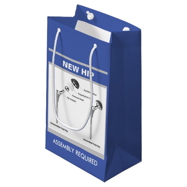 Petit Sac Cadeau Chirurgie de hanche amusante - Assemblage requis (Devant Angle)