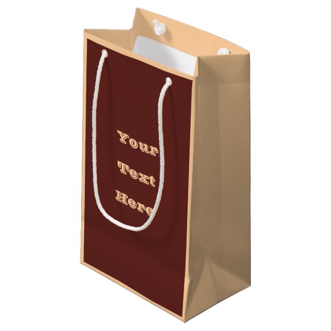 Petit Sac Cadeau Chocolat Labrador Fourrure de chien Brown couleur  (Devant Angle)