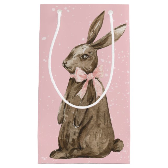 Petit Sac Cadeau Chocolate Easter Bunny (Devant)