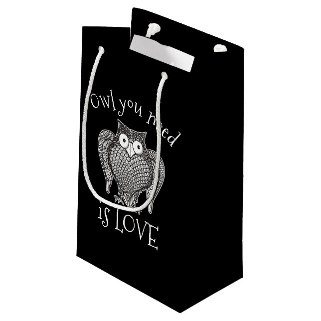 Petit Sac Cadeau Chouette dont vous avez besoin (Dos Angle)