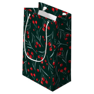 Petit Sac Cadeau Christmas Eve - emballage traditionnel de noël