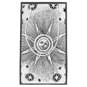 Petit Sac Cadeau Ciel Nocturne Antique Étoiles Soleil Zodiaque Médi