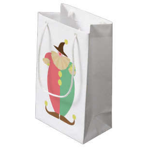 Petit Sac Cadeau Clown de cirque rétro