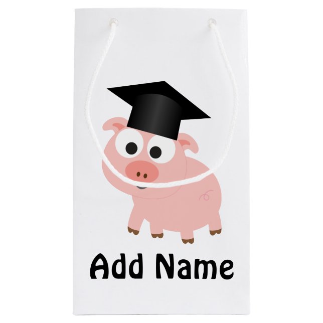 Petit Sac Cadeau Cochon de finition mignon (Dos)