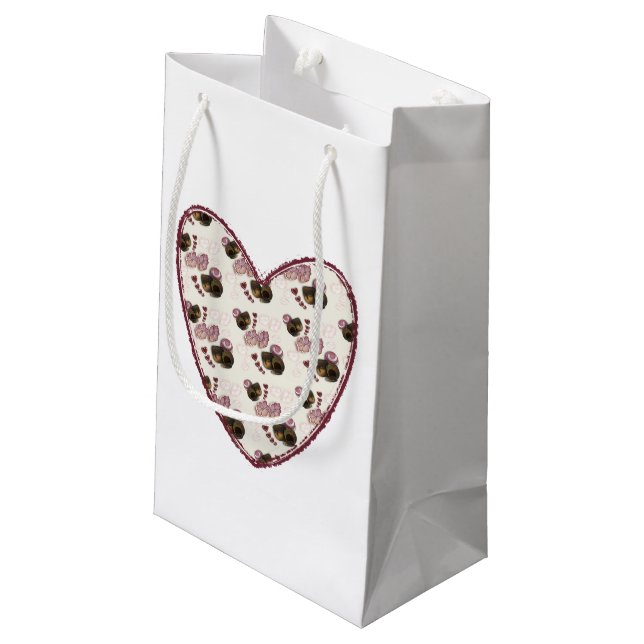 Petit Sac Cadeau Cœur de Truffe (Dos Angle)