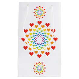 Petit Sac Cadeau Coeurs autour des coeurs