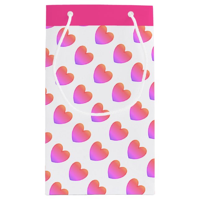 Petit Sac Cadeau Cœurs roses d'Ipanema (Dos)