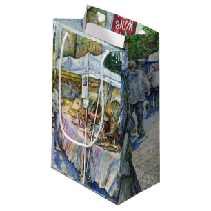 Petit Sac Cadeau Coin de Flying Pig Farm et Wine a Bit.