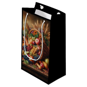 Petit Sac Cadeau Coloré/Action de grâces/Cornucopie/automne