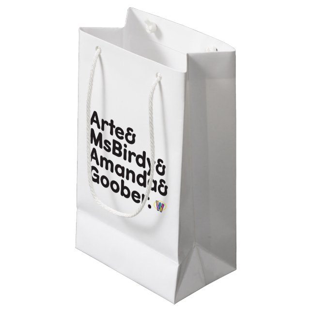 Petit Sac Cadeau Conception de noms de Webkinz (Devant Angle)