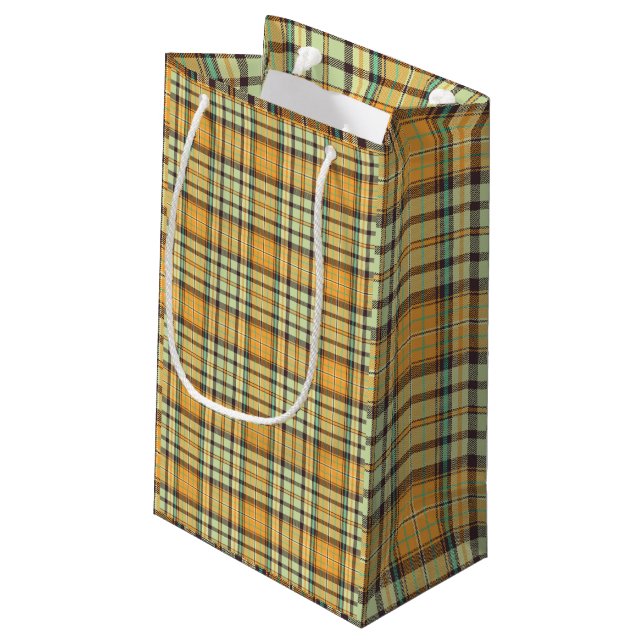 Petit Sac Cadeau Conception de plaid classique (Dos Angle)