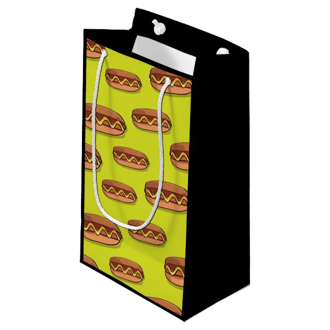 Petit Sac Cadeau Conception drôle de nourriture de hot-dog (Devant Angle)