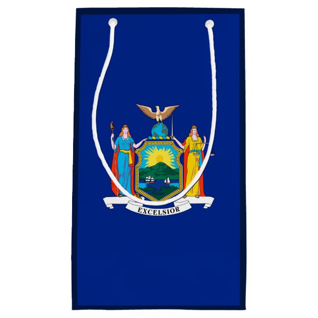 Petit Sac Cadeau Conception du drapeau de l'État de New York (Devant)
