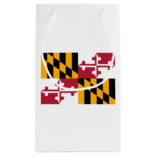 Petit Sac Cadeau Conception du drapeau de l'État du Maryland (Dos)