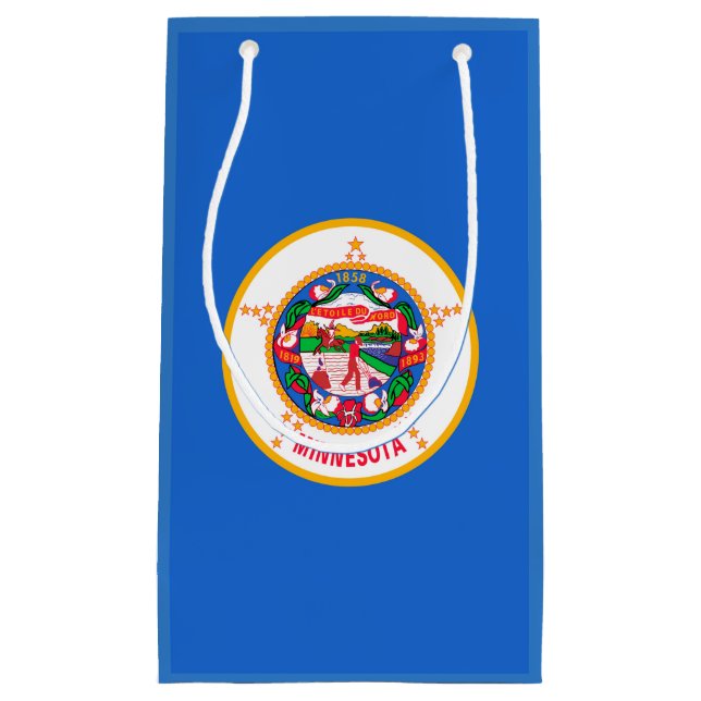 Petit Sac Cadeau Conception du drapeau de l'État du Minnesota (Devant)