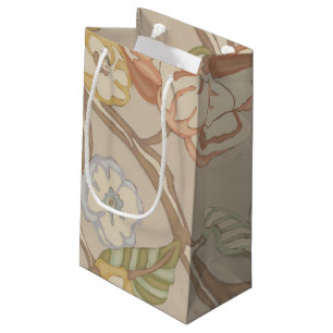 Petit Sac Cadeau Conception florale de chintz d'organza de
