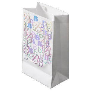 Petit Sac Cadeau Confettis en forme de lettre "B"