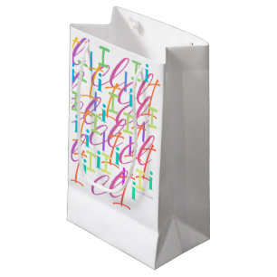 Petit Sac Cadeau Confettis en forme de lettre "I"
