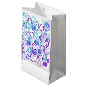 Petit Sac Cadeau Confettis en forme de lettre "O"