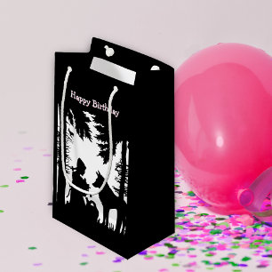 Petit Sac Cadeau Conte de fées d'anniversaire Chaperon rouge Loup N