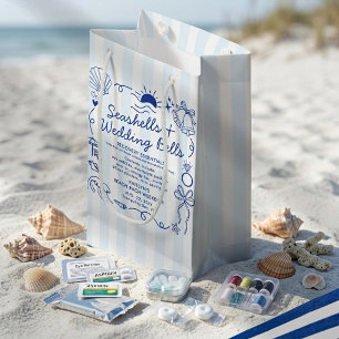 Petit Sac Cadeau Coquillages et Cloches de Mariage Kit de Récupérat