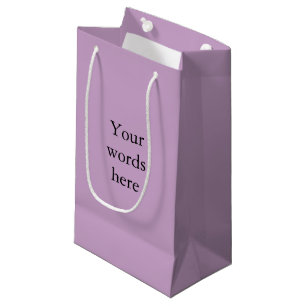 Petit Sac Cadeau Couleur solide Lilac personnalisée