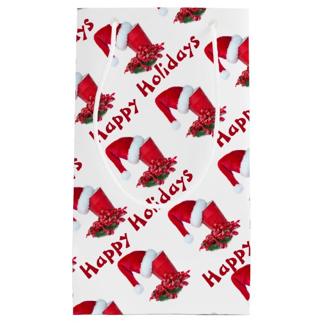 Petit Sac Cadeau Coupe de la fête de Noël (Devant)