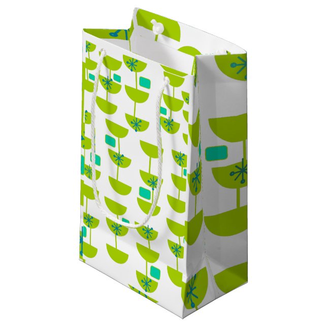 Petit Sac Cadeau Coupes Modernes Du Milieu Du Siècle (Devant Angle)