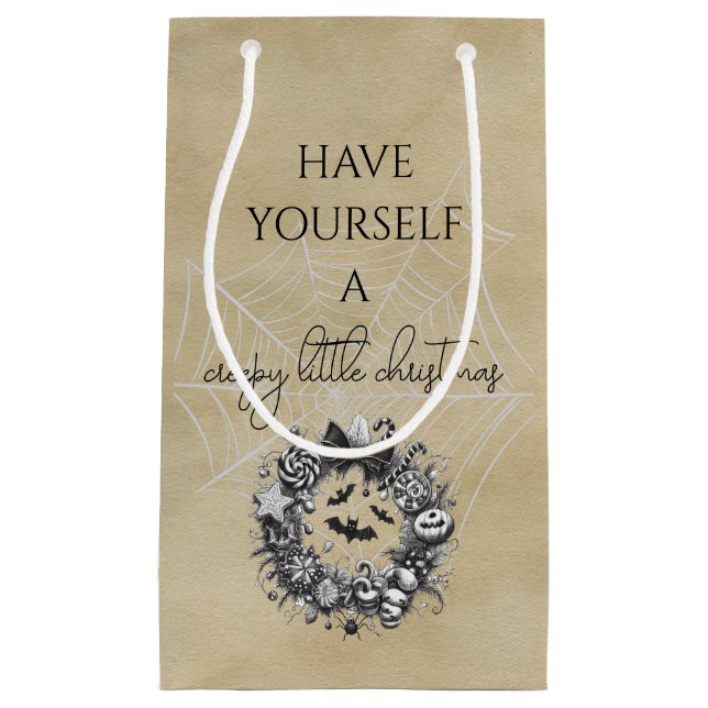 Petit Sac Cadeau Couronne Macabre (Devant)
