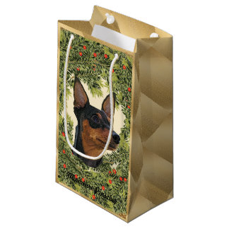 Petit Sac Cadeau Couronne miniature Pinscher