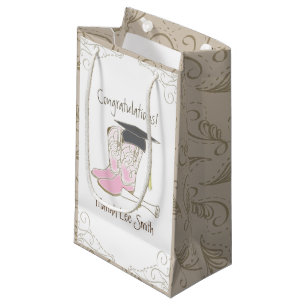 Petit Sac Cadeau Cowboy Cowgirl Graduation Pays Western Party