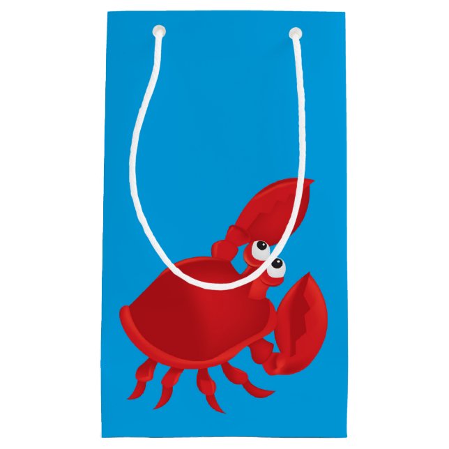 Petit Sac Cadeau Crabe caricatural (Devant)