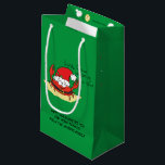 Petit Sac Cadeau Crabe Christmas Beach Tropical Funny<br><div class="desc">Dites à tous vos amis de plage tropicale que Sandy Claws vient en ville pour Noël ! C'est un crabe, alors ne fais pas ce crabby Père Noël ou tu auras du charbon cette fête ! C'est le dessin animé parfait pour faire sourire les amateurs de plage ce Noël !...</div>
