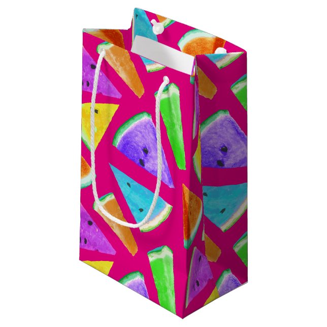 Petit Sac Cadeau Création de motif de pastèque 9 (Devant Angle)