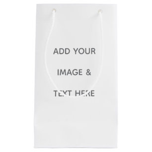 Petit Sac Cadeau Créez votre propre blanc
