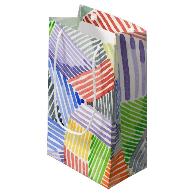 Petit Sac Cadeau Crosshatch Quilt I (Devant Angle)