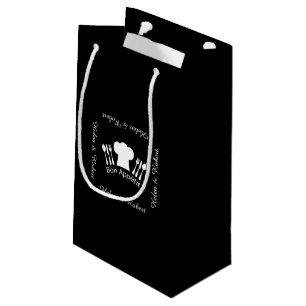 Petit Sac Cadeau Cuisinier gastronome de casquette français de che