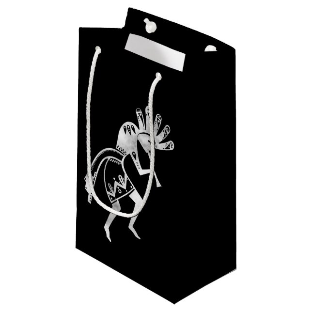 Petit Sac Cadeau Culture amérindienne - Danse Kokopelli 2 (Devant Angle)